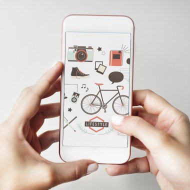 Yaşam tarzı aktivite Sosyal Medya Online kavramı