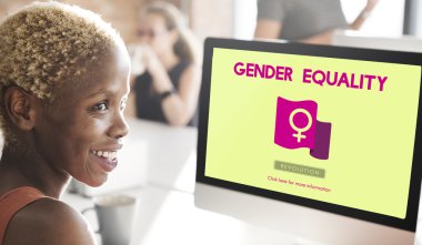 işkadını bilgisayarda cinsiyet eşitliği ile çalışma