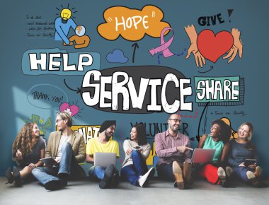 çeşitlilik arkadaş Servisi duvarının yakınında