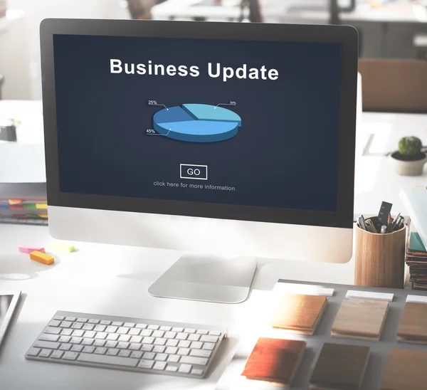 Business Update Grafico Concetto grafico — Foto Stock