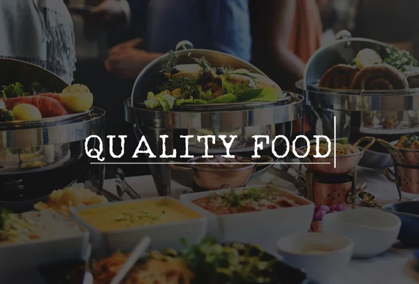 Concetto di qualità alimentare — Foto Stock