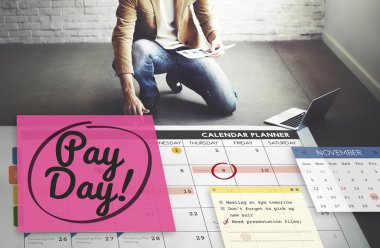 işadamı ödeme gün ile çalışma