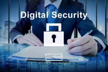 Belge üzerinde çalışan işadamı