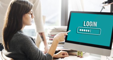 Ofiste çalışan iş ekibi.