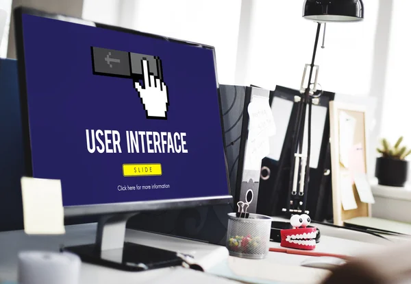 인터페이스 Ui 컴퓨터 개념 — 스톡 사진