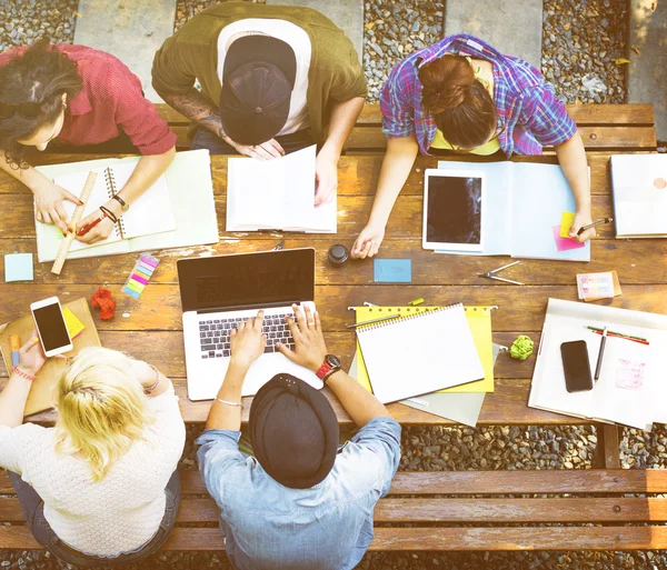 Diversidade Trabalho em equipe Conceito de Brainstorming — Fotografia de Stock