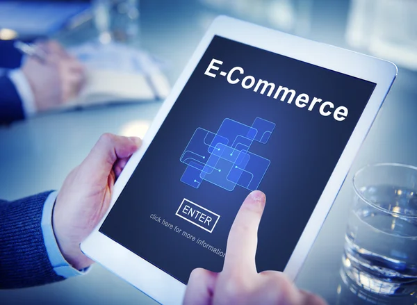 E-Commerce, Marketing Online-Konzept — Stockfoto