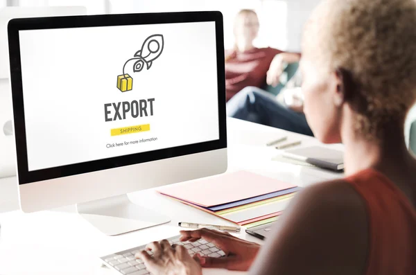 Exporteren van logistieke en productie Concept — Stockfoto