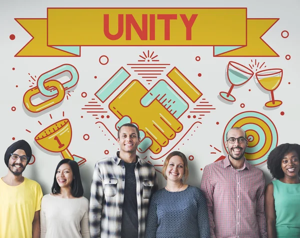 Ποικιλομορφία άτομα με ενότητας — Φωτογραφία Αρχείου