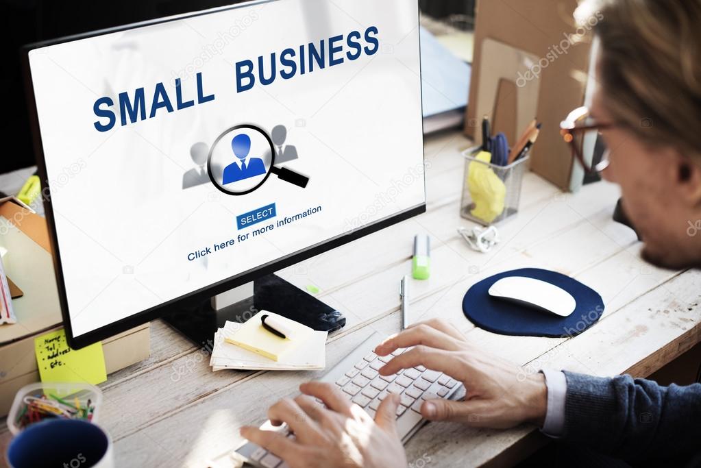 businessman working on computer