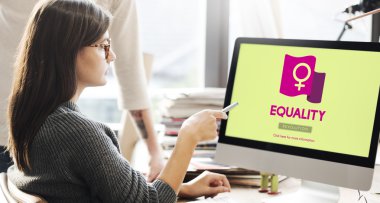 Ofiste çalışan iş ekibi.