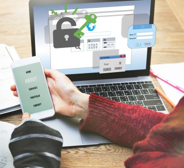 Dijital cihaz ile kız