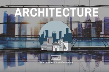 Cityscape mimari konseptiyle 