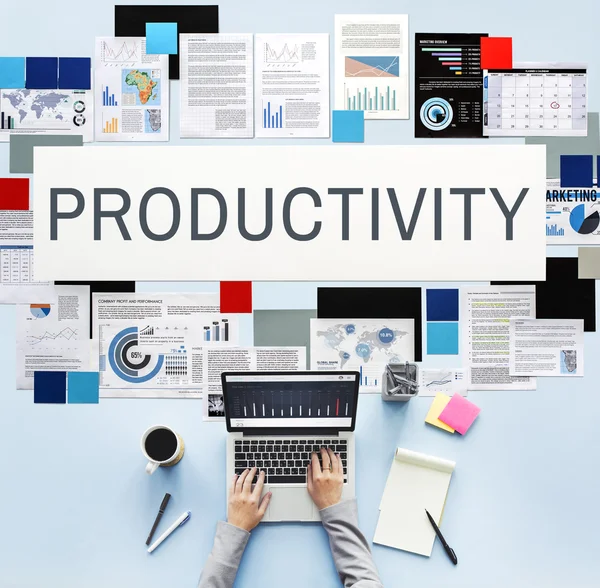 Concept de développement de l'efficacité de la productivité — Photo