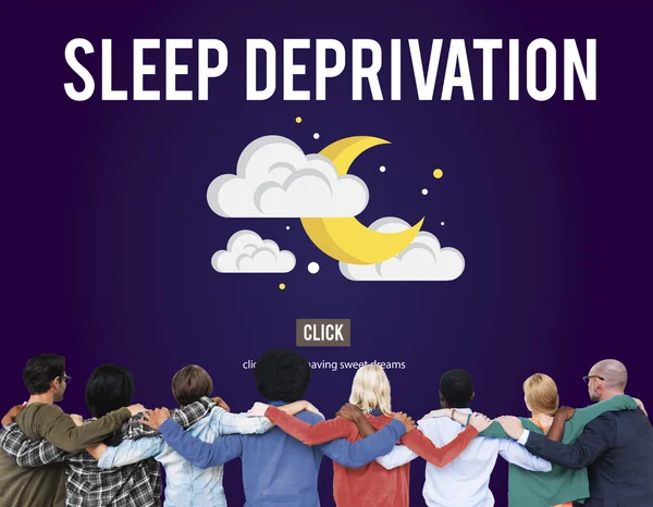 Rozdílní lidé a spánkové apnoe koncepce — Stock fotografie