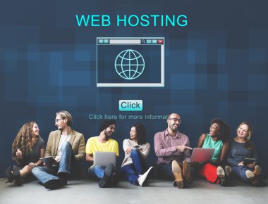 web hosting ile duvar çeşitlilik arkadaşları