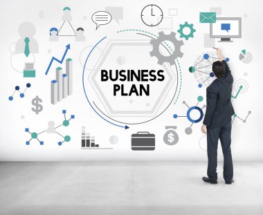 İşadamı tebeşir ile yazma