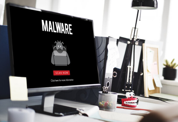  Текст и иконки на экране компьютера
