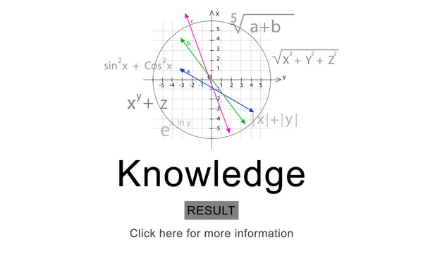 Plantilla con concepto de conocimiento — Foto de Stock