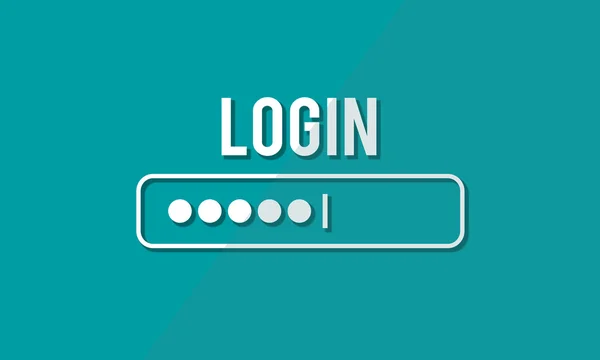 Modèle avec log in concept — Photo