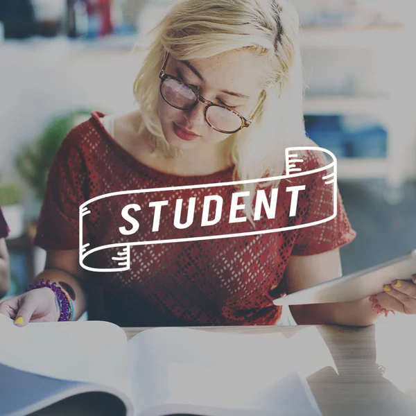 Student studeren onderwijs Concept — Stockfoto