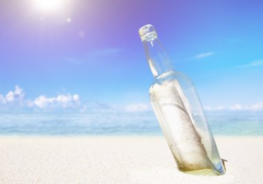 Güzel görünümü plaj ve okyanus