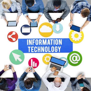 Ofiste çalışan iş ekibi.