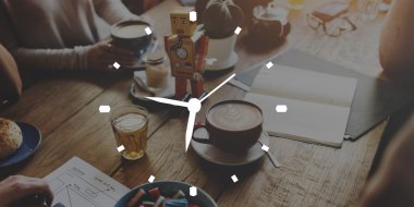 Bir grup insan kahve molası