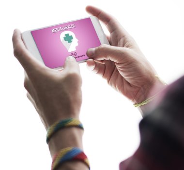 Akıllı telefonlu erkek eller