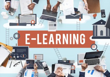 Ofiste çalışan iş adamları