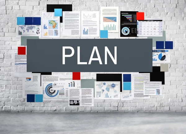 Plan organisatie oplossing Concept — Stockfoto