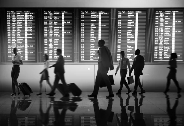 Silhouettes of Business group — Stock Photo, Image