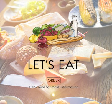 çeşitlilik partide lezzetli yemek 