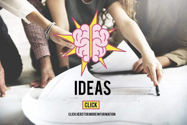 Designer che lavorano con poster e idee — Foto Stock