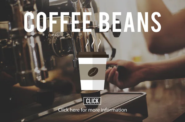 Barista z ekspresem do kawy w kawiarni — Zdjęcie stockowe