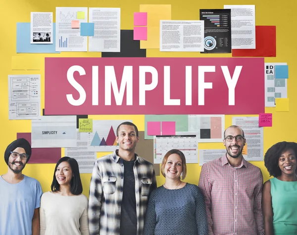 Diversidad de personas con simplificar — Foto de Stock