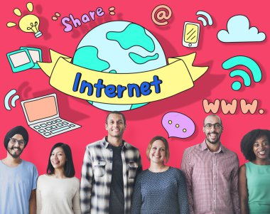 Internet çeşitlilik insanlarla