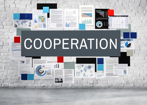 Cooperpation угоди НАТО концепції — стокове фото