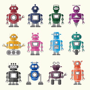 grafik robot simgeler
