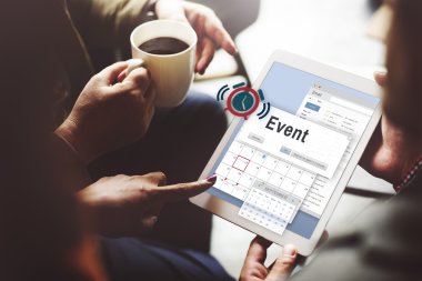 iş adamları ile dijital tablet