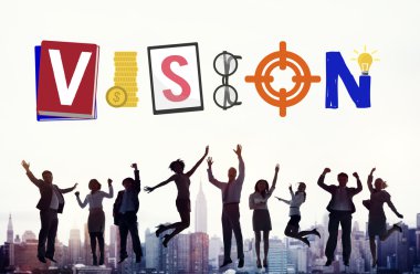 Ofis çalışanları atlama