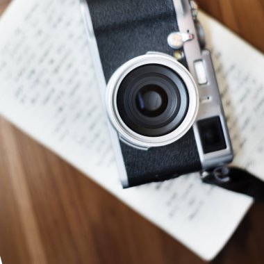 Vintage fotoğraf makinesi konsepti