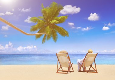 Güzel görünümü plaj ve okyanus