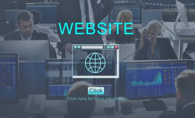 Çalışma iş adamları ve Web sitesi