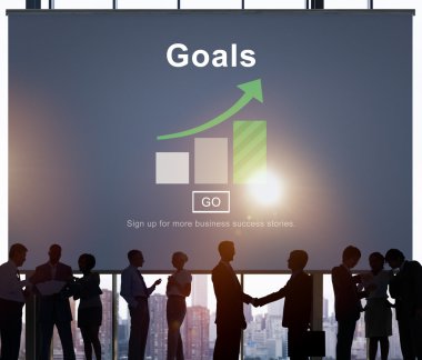 İş grubunun siluetleri