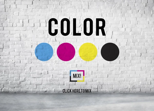 Concepto de impresión de Color CMYK —  Fotos de Stock