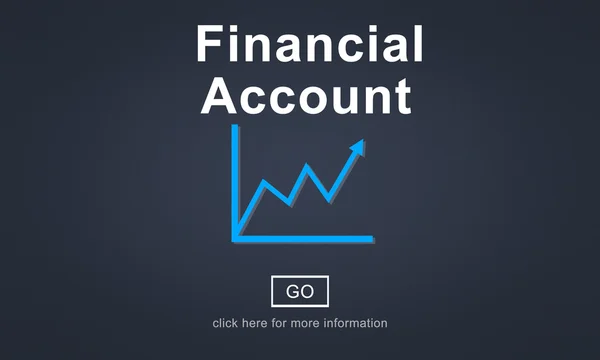 Sjabloon met financiële rekening concept — Stockfoto