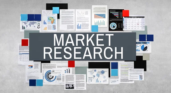 Concepto de stock de investigación de mercado —  Fotos de Stock