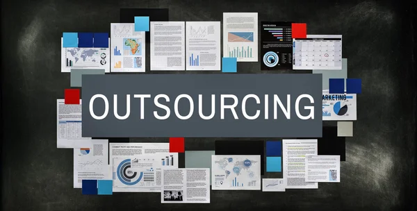 Outsourcing-Konzept für Subunternehmer — Stockfoto
