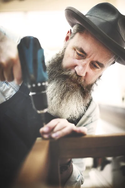 Craftsmanship working with Tools — Stock Photo, Image